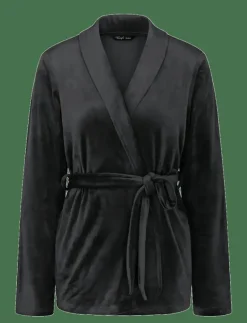 Triumph Sensual Velour Robe Top 01 - Morgonrock BLACK Clearance