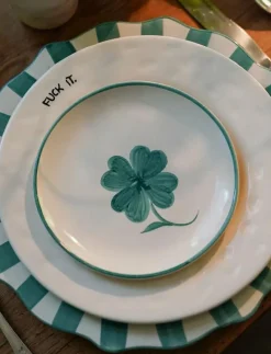 Anna + Nina Shamrock Wall Decoration Plate - Väggdekorationer GREEN Sale