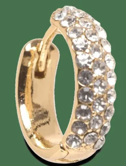 SHEA crystal hoop earrings gold-plated - Hoops|Pilgrim Hot