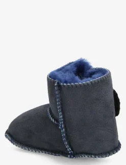 En Fant Sheepskin Bootee - Baby tossor NAVY Online
