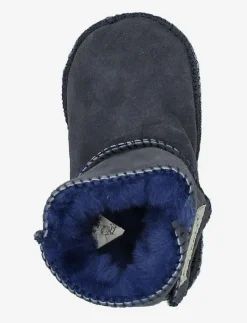En Fant Sheepskin Bootee - Baby tossor NAVY Online