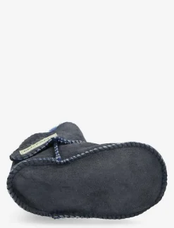 En Fant Sheepskin Bootee - Baby tossor NAVY Online