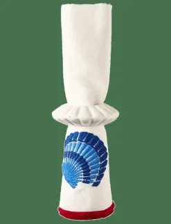 Shell Embroidered Linen/Cotton Napkin - Tygservetter|Lexington Home Outlet
