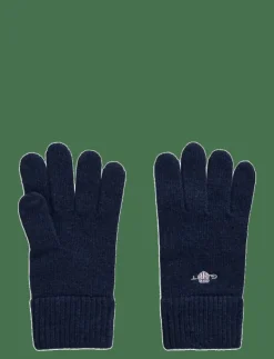 GANT SHIELD WOOL GLOVES - Fingervantar MARINE New