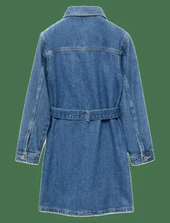 Short denim dress - Långärmade vardagsklänningar|Mango Sale