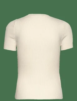 Short-sleeved ribbed sweater with buttons - Stickat|Mango Clearance