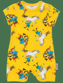 Martinex SJÄLVSÄKER PLAYSUIT - Kortärmad bodysuit YELLOW