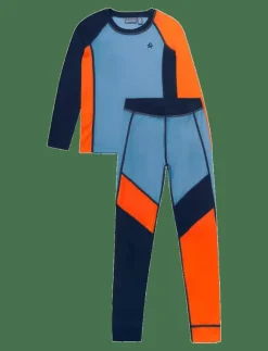 Color Kids Ski Underwear - Colorblock - Underställsset CORONET BLUE Best