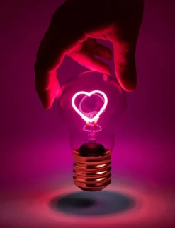 Sladdlös Glödlampa Hjärta - Bordslampor|Suck UK Sale