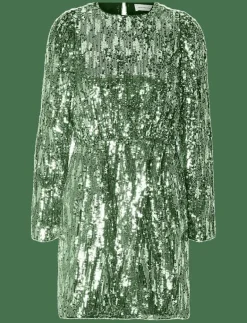 Selected SLFARI-COLYN LS SHORT SEQUINS DRESS B - Korta klänningar LODEN FROST