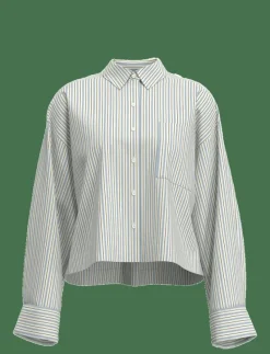 SLFDAN-ASTHA LS CROPPED SHIRT EX - Långärmade|Selected Best