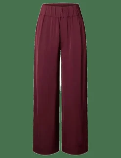 Selected SLFLAURINA MW WIDE PANT B - Vida byxor FIG Sale