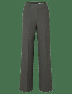 SLFRITA MW WIDE PANT DGM N NOOS - Kostymbyxor|Selected Clearance
