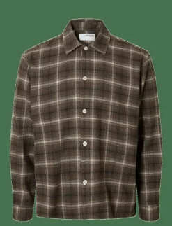 SLHRLXEDWIN CHECK LIGHT OVERSHIRT - Rutiga skjortor|Selected Online