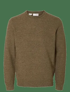 SLHROSS LS KNIT STRUCTURE CREW NECK NOOS - Rundhalsad|Selected Discount