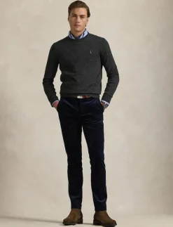 Slim Fit Washable Wool Crewneck Sweater - Rundhalsad|Polo Ralph Lauren Online