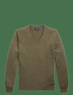 Slim Fit Washable Wool V-Neck Sweater - V-ringat|Polo Ralph Lauren Hot