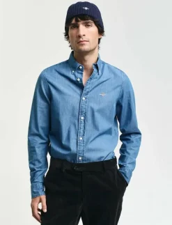 SLIM INDIGO BD - Jeansskjortor|GANT Hot