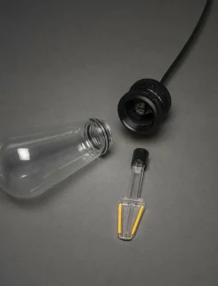 Konstsmide Slinga E27 10 amber utbytbar LED - Glödlampor BLACK Outlet