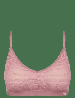 sloggi FREE Evolve PU Lace - Bygellösa BH:ar DATE NIGHT PINK