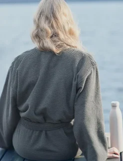 compliments Slow Bath Robe - Morgonrock GREY New