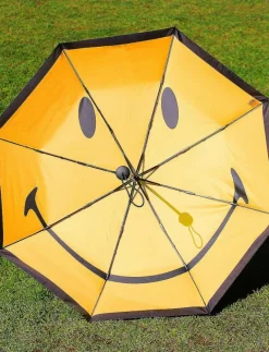 Suck UK Smiley Umbrella - Paraplyer BLACK Best
