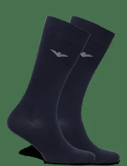 Emporio Armani SOCK - Vanliga strumpor 00135-MARINE