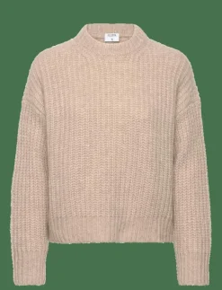 Filippa K Soft Alpaca Sweater - Stickat LIGHT BEIGE New