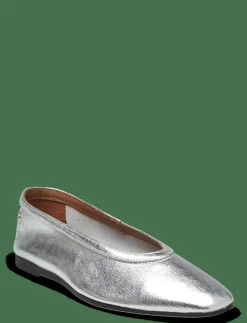 Tommy Hilfiger SOFT METAL LTHR BALLERINA NO BOW - Ballerinas SILVER Sale
