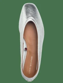 Tommy Hilfiger SOFT METAL LTHR BALLERINA NO BOW - Ballerinas SILVER Sale