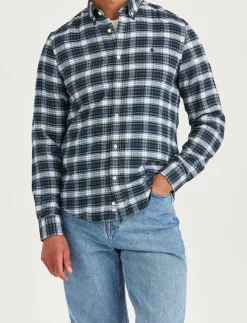 Soft Twill Tartan Shirt-Slim Fit - Rutiga skjortor|Morris