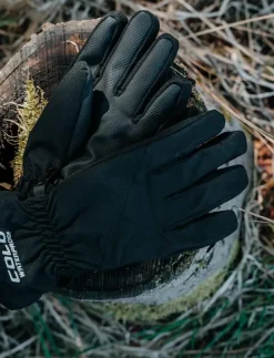 COLD Softshell Gloves - Fingervantar BLACK Hot