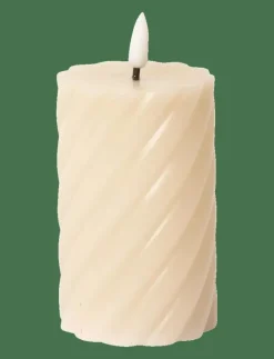 C'est Bon Spiralled LED pillar candle - Dekoration SAND Hot