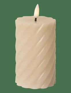 C'est Bon Spiralled LED pillar candle - Dekoration SAND Hot