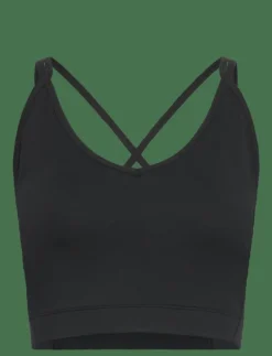 ZEBDIA Sports Bra w. Slim Strap - Crop tops BLACK Best