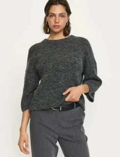 Soft Rebels SRHema Knit - Stickat DARK GREY MELANGE Discount