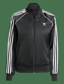 adidas Originals SST SATIN TT - Sweatshirts BLACK/WHITE New