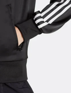 adidas Originals SST SATIN TT - Sweatshirts BLACK/WHITE New