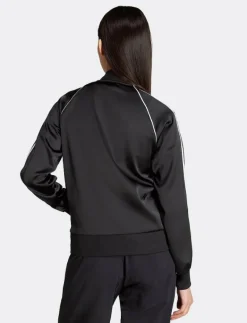 adidas Originals SST SATIN TT - Sweatshirts BLACK/WHITE New