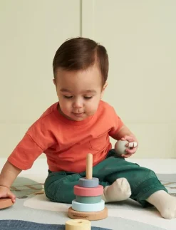 Stacking rings EDVIN - Stapelbara klossar|Kid's Concept Best