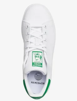 adidas Originals STAN SMITH J - Låga sneakers FTWWHT/FTWWHT/GREEN Online