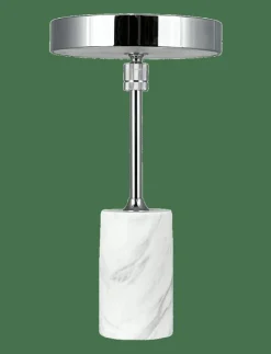 Dyberg Larsen Starlight LED rechargeable table lamp chrome white marble - Bordslampor CHROME/ WHITE MARBLE Sale