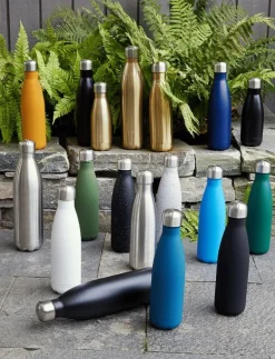 Sagaform Steel bottle rubber finish 50cl - Termosflaskor GREEN Sale