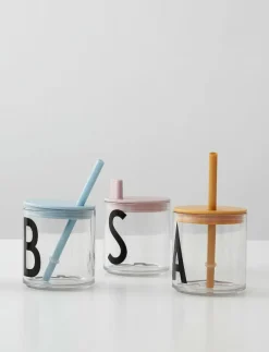 Design Letters Straw lid - Koppar & muggar LAVENDER Sale