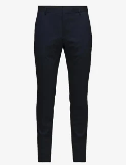 Calvin Klein STRETCH WOOL SLIM SUIT PANT - Kostymbyxor INK BLUE Discount