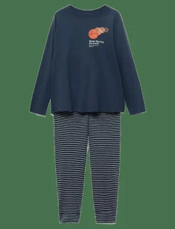 Striped long pyjamas - Set|Mango New