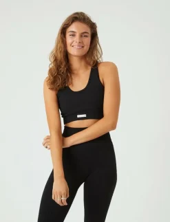 Björn Borg STUDIO LOW SEAMLESS BRA - Sport BH:ar BLACK BEAUTY New