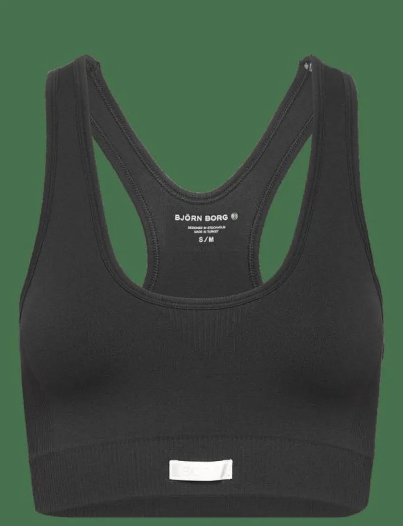 Björn Borg STUDIO LOW SEAMLESS BRA - Sport BH:ar BLACK BEAUTY New