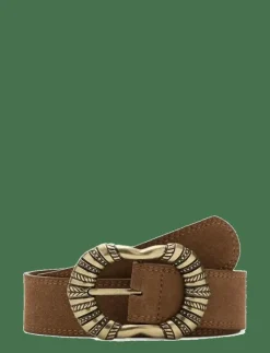 Suede leather belt with engraved buckle - Skärp|Mango New