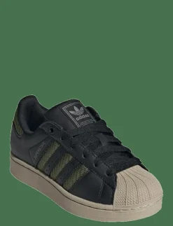 adidas Originals SUPERSTAR II J - Låga sneakers CBLACK/TECOLI/WONBEI New